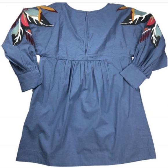 Free People, Vintage Mini Obsessions Medium Blue Mini Dress - Picture 4 of 6